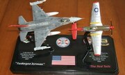 Hobby P-51D Mustang and Academy F-16 1:144