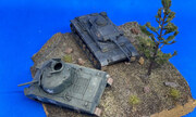 Pz.Kpfw. III passiert Sherman M4A2 1:72