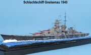 Deutsches Schlachtschiff Gneisenau 1:700
