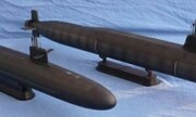 Strategische Raketen-U-Boot Triomphant und Vanguard 1:350