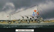 Britischer Leichter Kreuzer HMS Chester 1:700