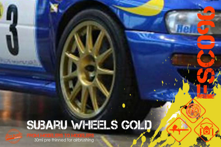 Boxart Subaru Wheels Gold  Fire Scale Colors