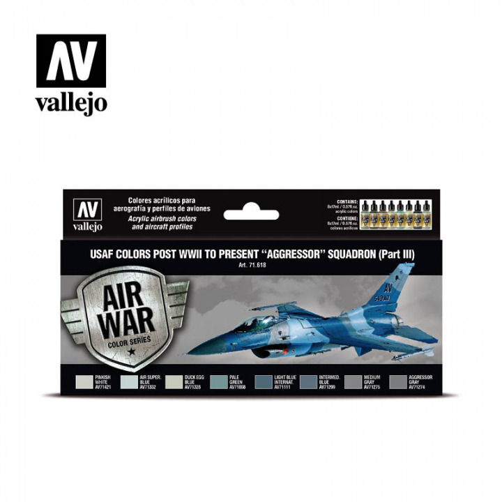 Boxart USAF colors post WWII to present “Aggressor” Squadron Pt III  Vallejo Model Air