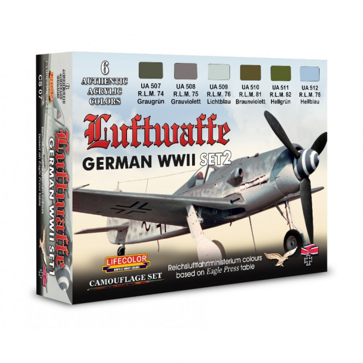 Boxart German WWII Luftwaffe Set #2  Lifecolor