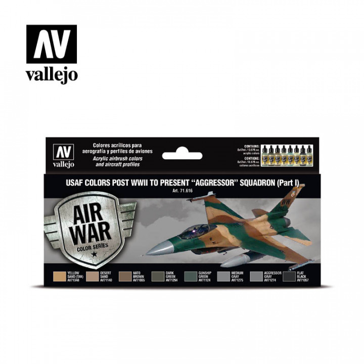 Boxart USAF colors post WWII to present “Aggressor” Squadron Pt I  Vallejo Model Air