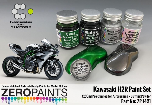 Boxart Kawasaki H2R Paint set  Zero Paints