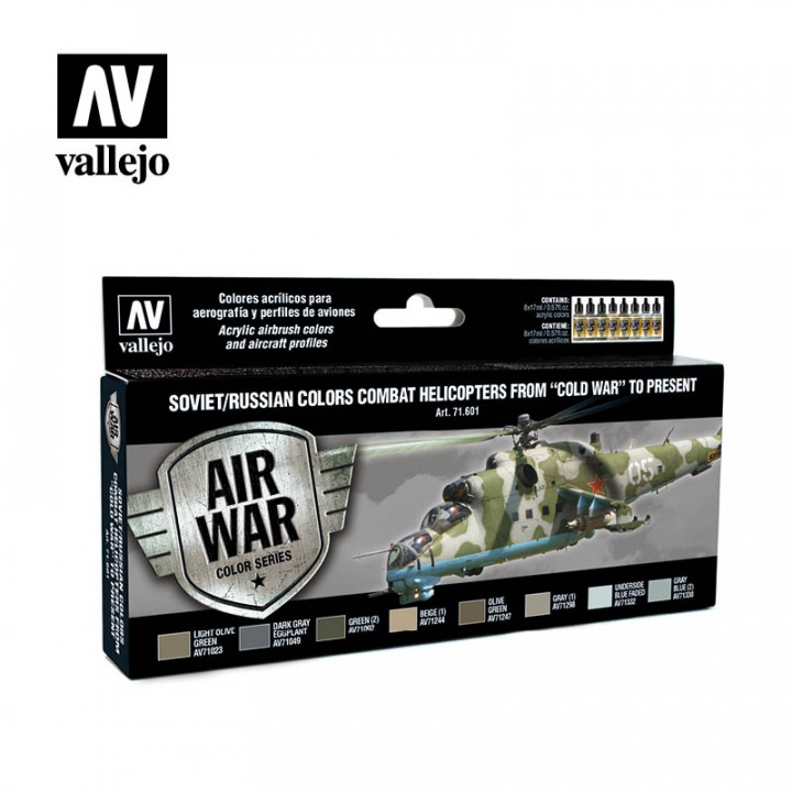 Boxart Soviet/Russian Colors Combat Helicopters post WWII to presen  Vallejo Model Air