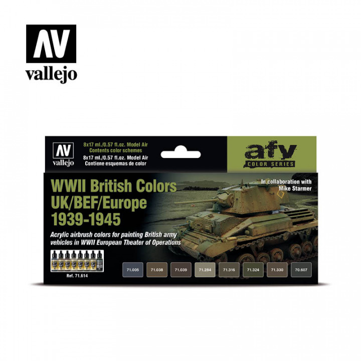 Boxart WWII British Colors UK/BEF/Europe 1939-1945  Vallejo Model Air
