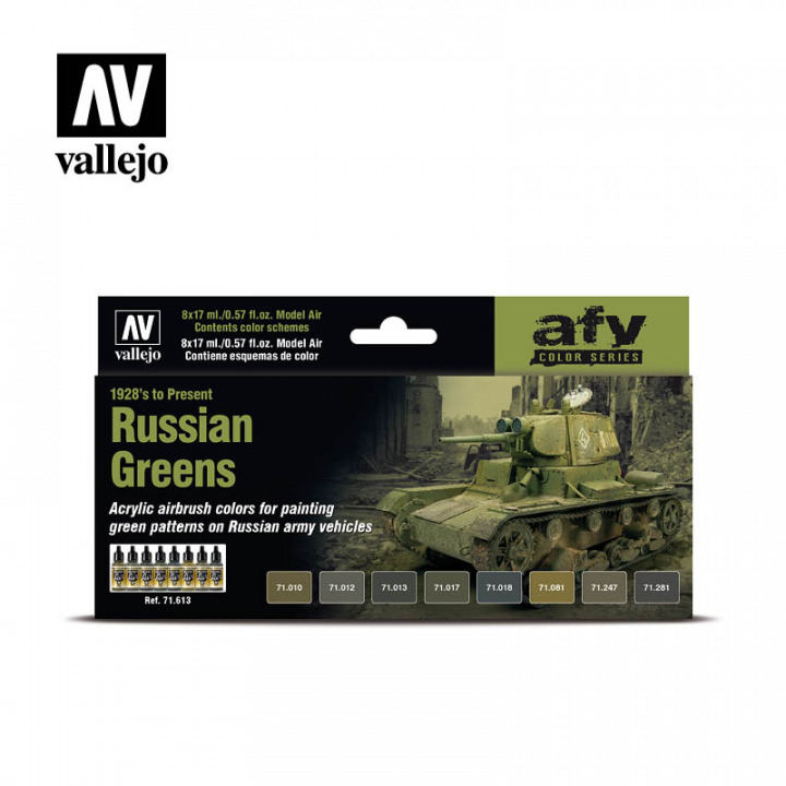 Boxart Russian Greens (1928’s to Present)  Vallejo Model Air