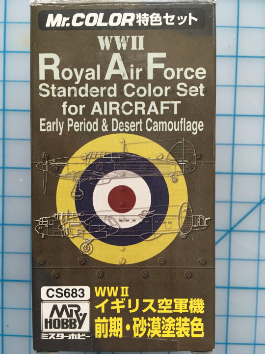 Boxart WWII Royal Air Force Color Early Period & Desert Camouflage CS683 Mr.COLOR