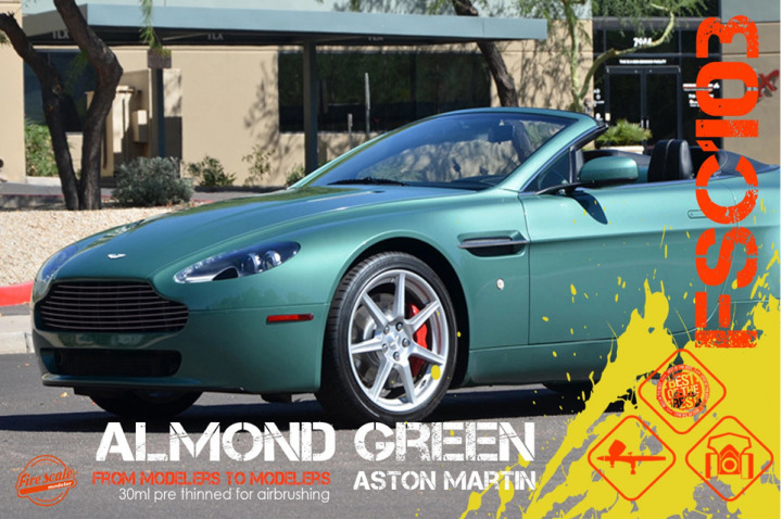 Boxart Almond Green Aston Martim  Fire Scale Colors