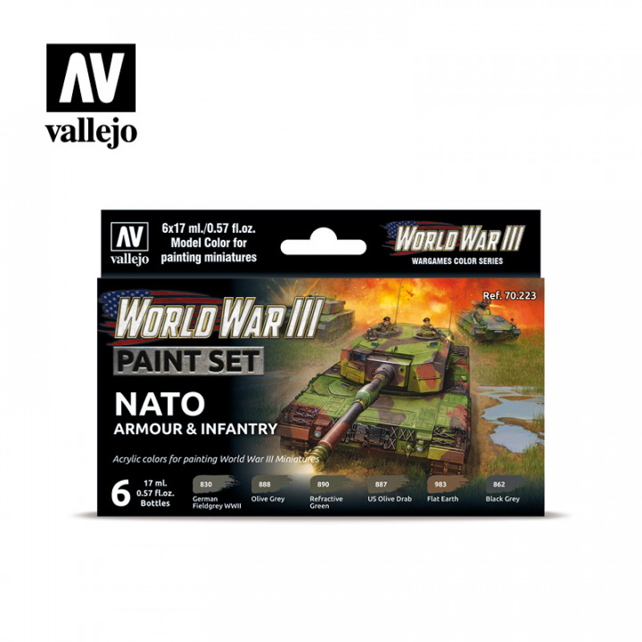 Boxart WWIII NATO Armour & Infantry  Vallejo Model Color