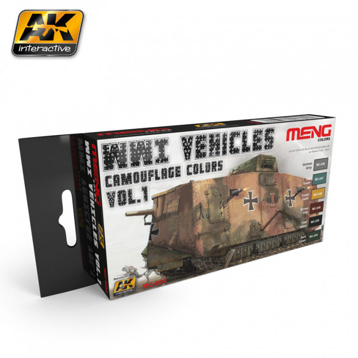 Boxart WWI Vehicles Camouflage Colors Vol.1  Meng Color