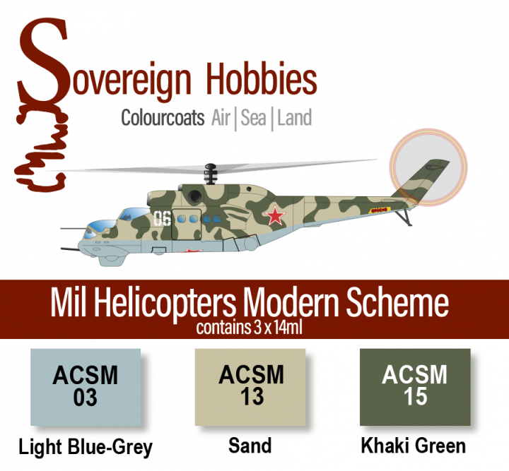 Boxart Colourcoats Set Mil Helicopters Modern Scheme Colourset  Colourcoats (since 2014)