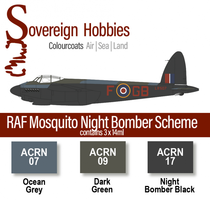 Boxart Colourcoats Set RAF Mosquito Night Scheme  Colourcoats (since 2014)