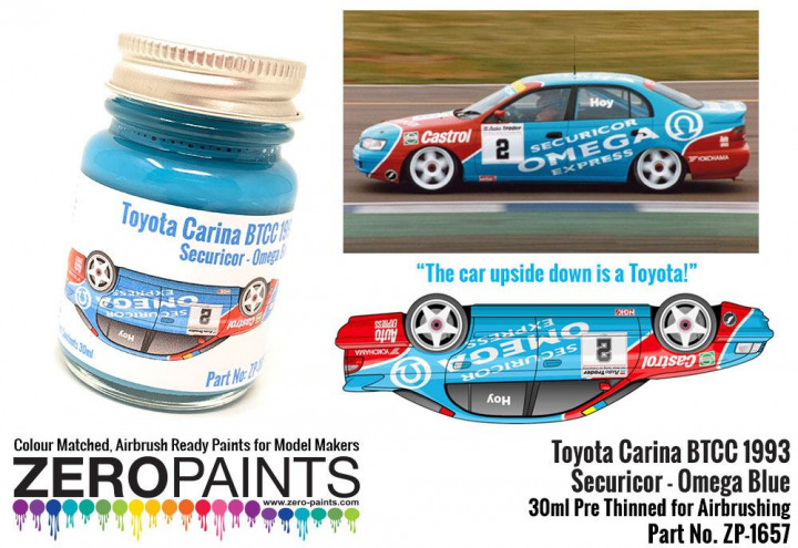 Boxart Toyota Carina BTCC 1993 Securicor-Omega blue  Zero Paints