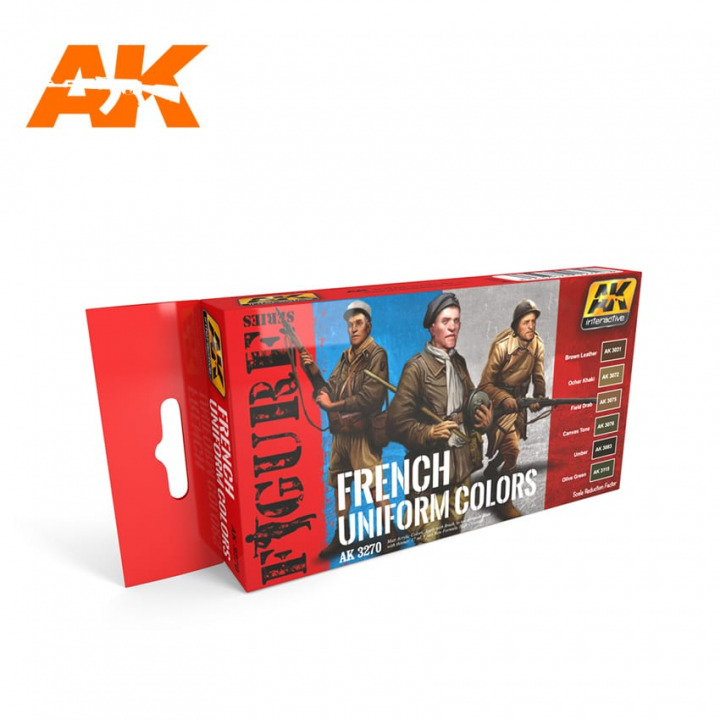 Boxart French Uniform Colors AK 3270 AK Interactive
