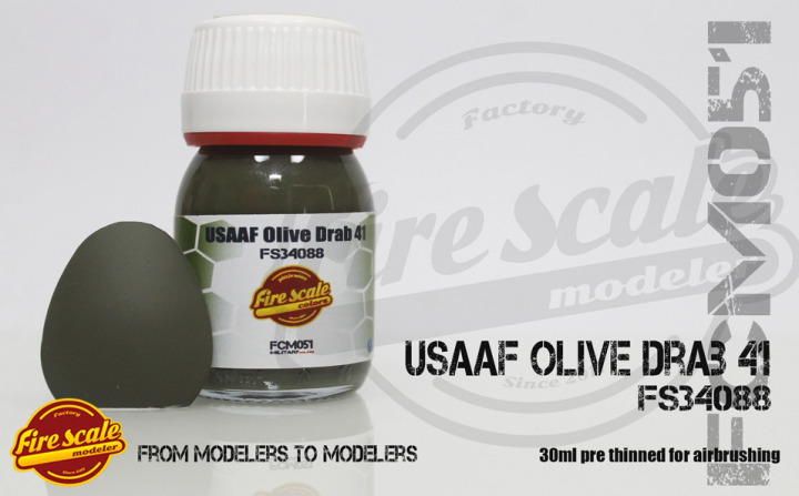 Boxart USAAF Olive Drab 41  Fire Scale Colors