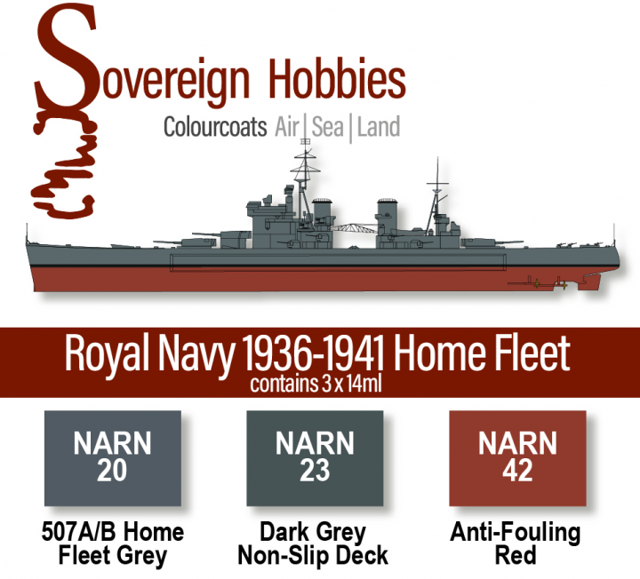 Boxart Colourcoats Set Royal Navy 1936-1941 Home Fleet  Colourcoats (since 2014)