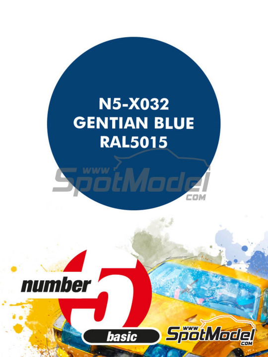Boxart Gentian Blue RAL 5015  Number Five