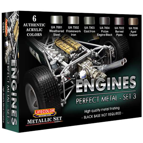 Boxart Engines - Perfect Metal - Set 3  Lifecolor