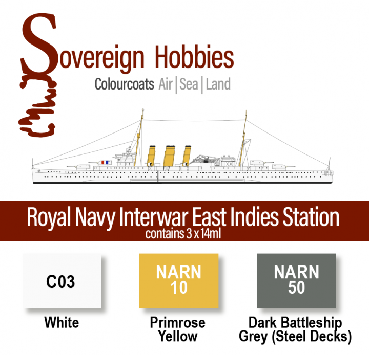 Boxart Colourcoats Set Royal Navy Interwar East Indies Station  Colourcoats (since 2014)