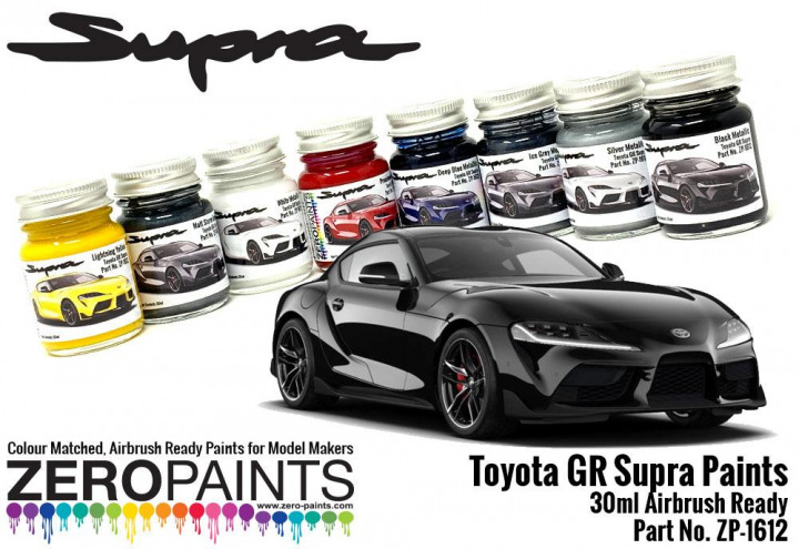 Boxart Toyota GR Supra Black Metallic  Zero Paints
