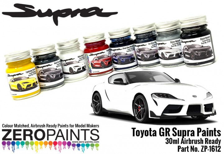 Boxart Toyota GR Supra White Metallic  Zero Paints