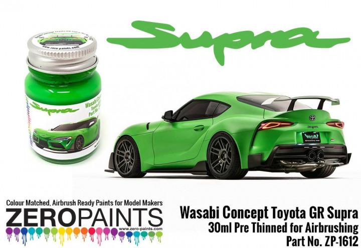 Boxart Toyota GR Supra Wasabi Concept Green  Zero Paints