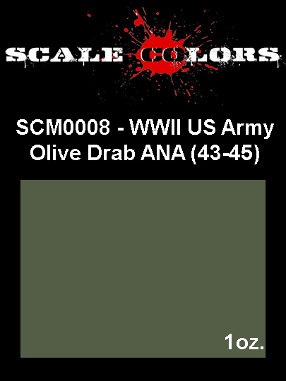 Boxart US Army Olive Drab ANA (43-45) SCM008 Scale Colors