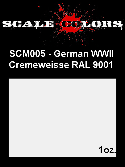 Boxart German WWII Cremeweiss SCM005 Scale Colors