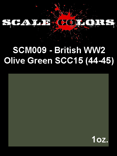 Boxart British WWII Olive Green SCC15 (44-45) SCM009 Scale Colors