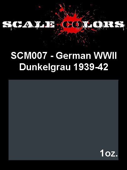 Boxart German WWII Dunkelgrau 1939-42 SCM007 Scale Colors