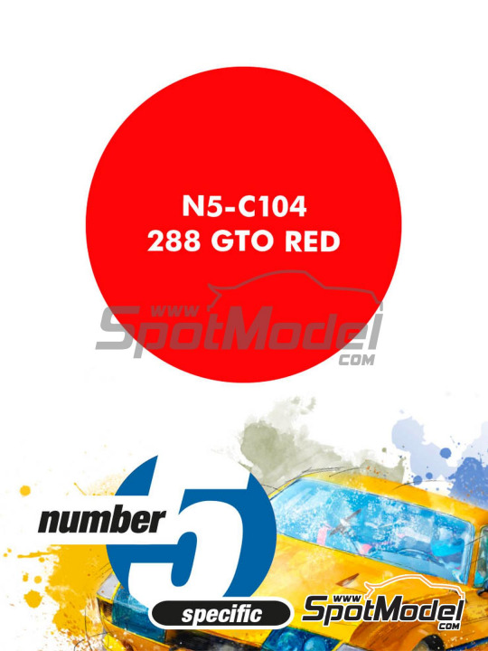 Boxart 288 GTO Red  Number Five