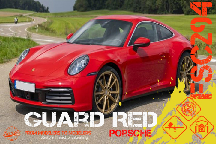 Boxart Porsche Guard Red  Fire Scale Colors
