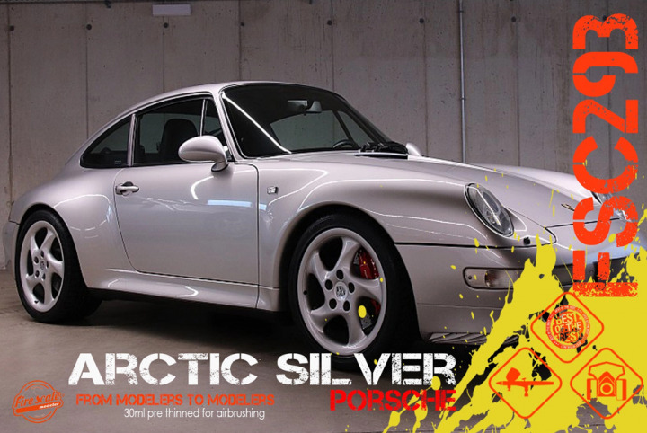 Boxart Porsche Arctic Silver  Fire Scale Colors