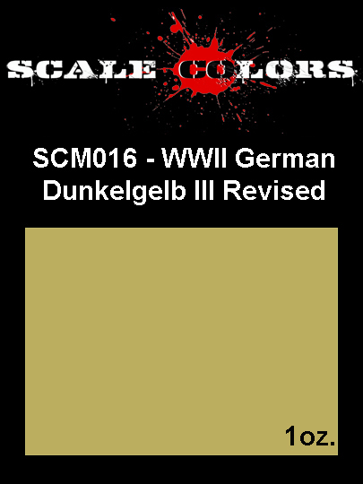 Boxart Dunkelgelb III Revised SCM016 Scale Colors