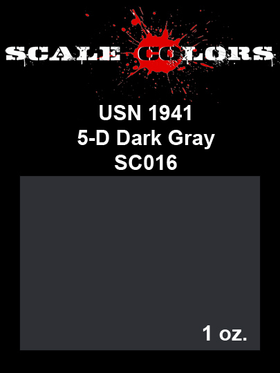 Boxart US Navy 5-D Dark Gray 1941 SC016 Scale Colors