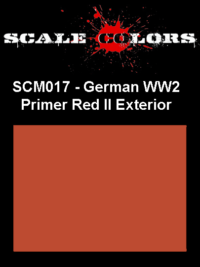 Boxart German Primer Red II Exterior SCM017 Scale Colors