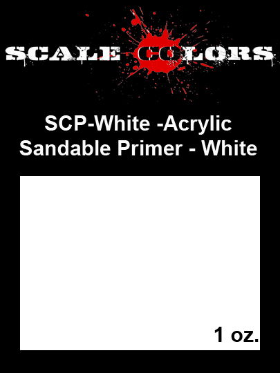 Boxart SCP-White-Sandable White Primer SCP-White Scale Colors