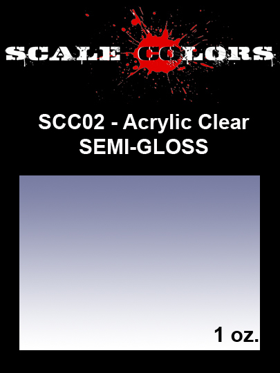 Boxart Acrylic Semi-Gloss Clear SCC02 Scale Colors
