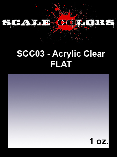 Boxart Acrylic Flat Clear SCC003 Scale Colors
