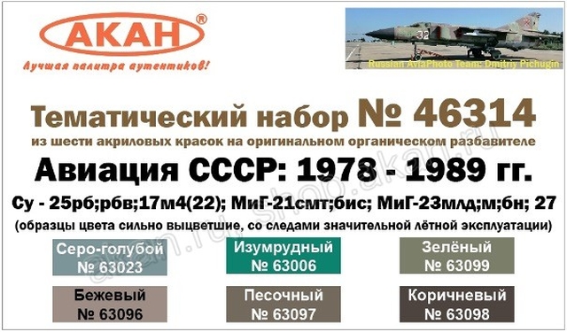 Boxart Soviet AF (1978-1989) Su: 25rb;rbv;17m4(22); MiG-21SMT bis  Akah