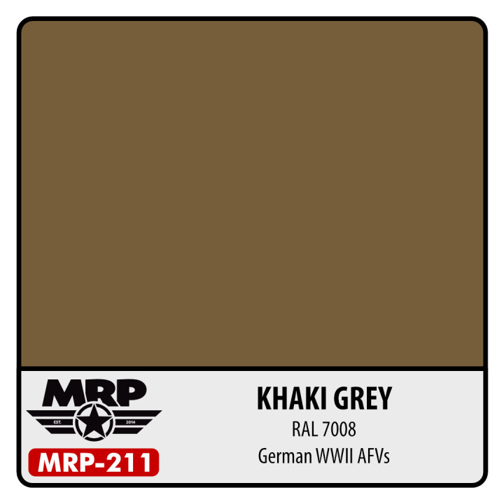 Boxart Khaki Grey – RAL 7008 (German WWII AFV's)  MR.Paint