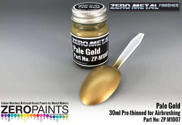 Boxart Pale Gold Paint - Zero Metal Finishes  Zero Paints