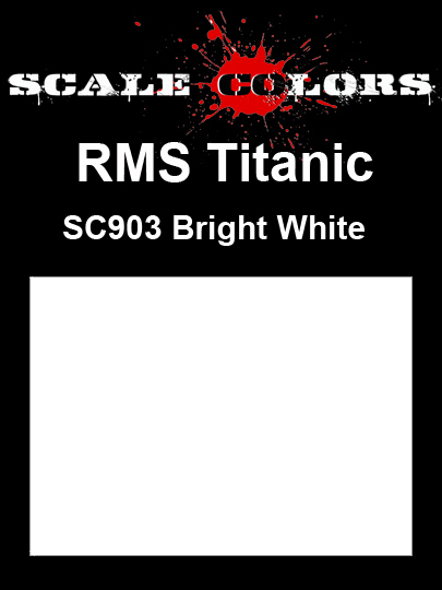 Boxart RMS Titanic Bright White SC903 Scale Colors