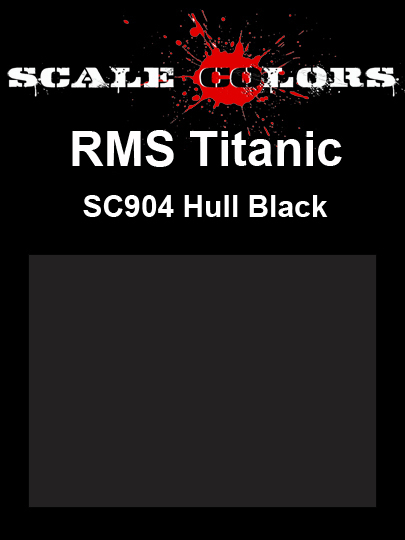 Boxart RMS Titanic Hull Black SC904 Scale Colors
