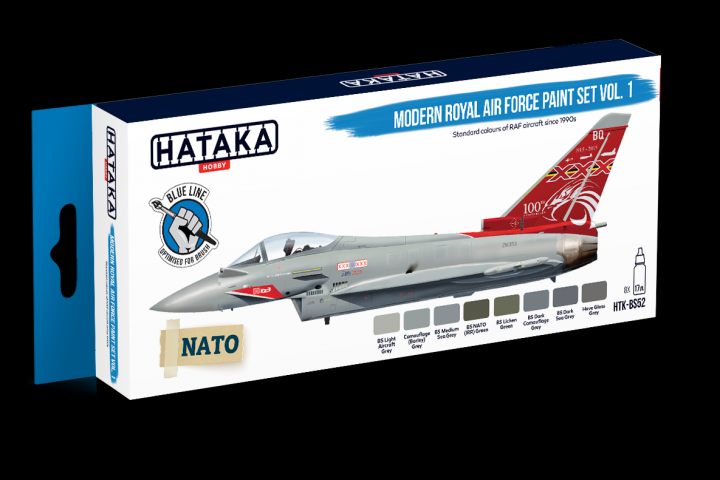Boxart Modern Royal Air Force Paint set vol. 1 HTK-BS52 Hataka Hobby Blue Line