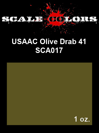 Boxart USAAF Olive Drab 41 SCA017 Scale Colors
