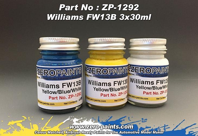 Boxart Williams Renault FW-13B paint set  Zero Paints